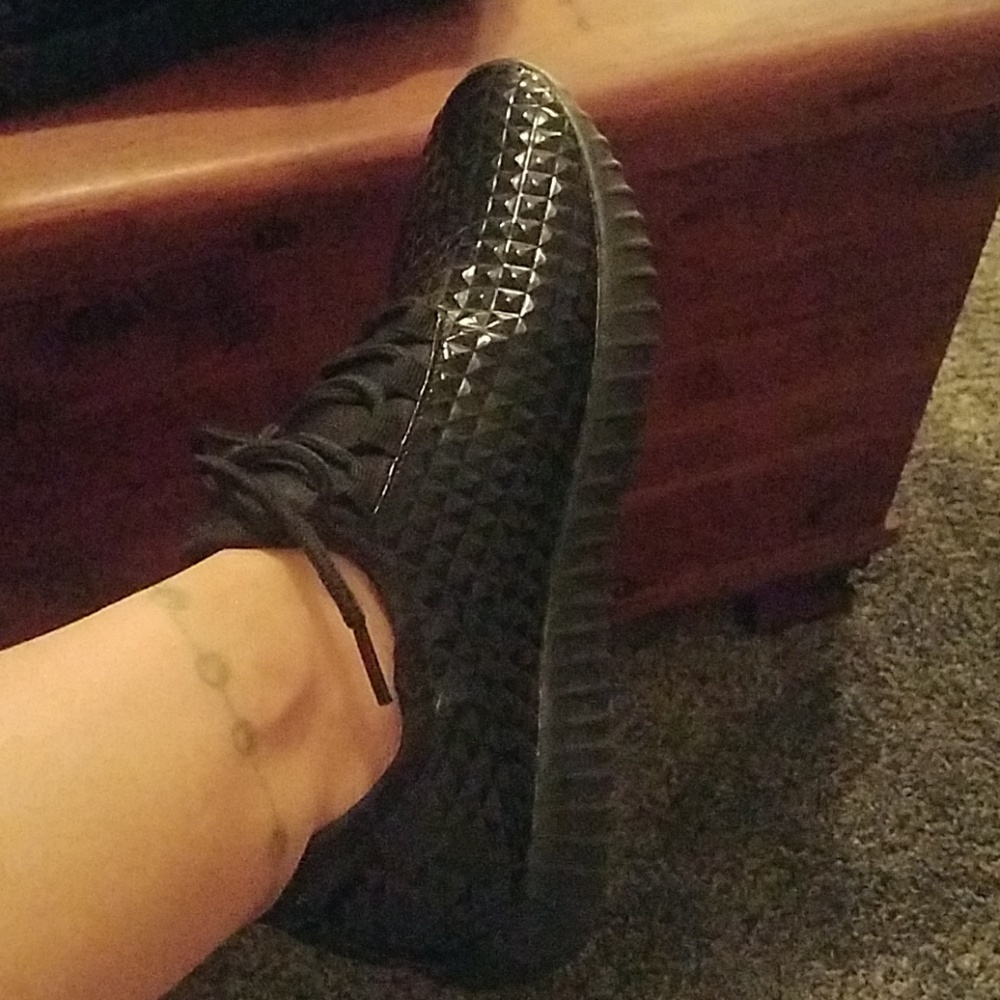 Black sneakers